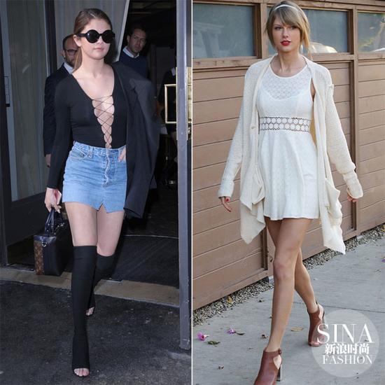 賽琳娜、霉霉示范魚嘴鞋