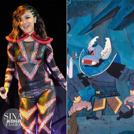 這一身亮片鎧甲，也是沒誰了