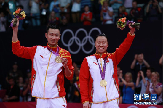 情侶檔張楠/趙蕓蕾奪得羽毛球首金 情侶檔張楠/趙蕓蕾奪得羽毛球首金