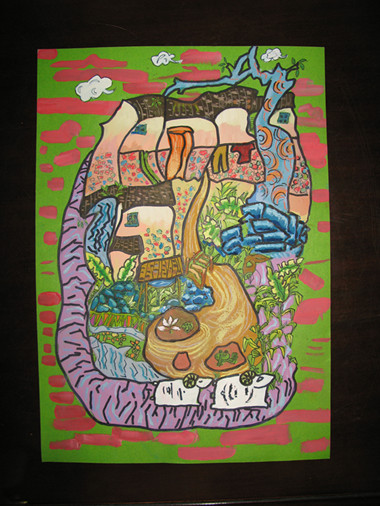 《和諧家園》李沅真（女）12歲、工人第一新村小學(xué)、輔導(dǎo)教師：楊曉媚