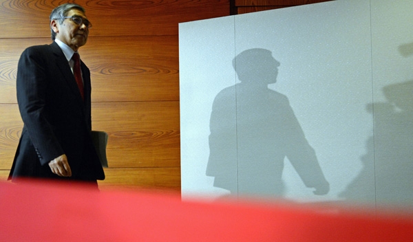 2013年4月4日，日本東京，日本央行行長黑田東彥。