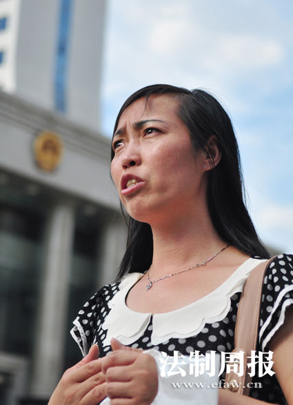 7月2日，唐慧在湖南省高院接受媒體采訪