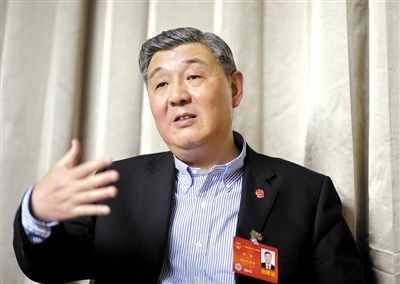 今年全國兩會期間，全國人大代表、浙江高院院長齊奇接受記者采訪。新京報記者 陳杰 攝