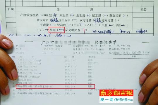 女子產(chǎn)檢出梅毒醫(yī)生未告知 生下兒子呈梅毒陽性 女子產(chǎn)檢出梅毒醫(yī)生未告知 生下兒子呈梅毒陽性