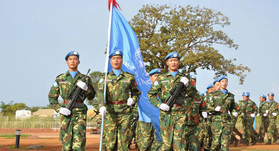 資料圖：中方將派遣700名官兵前往南蘇丹進(jìn)行維和。