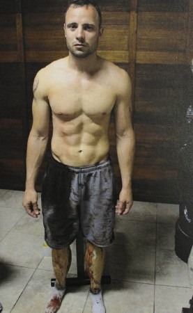 “刀鋒戰(zhàn)士”皮斯托瑞斯過失槍殺女友現(xiàn)場照片。