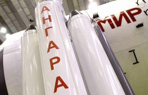 資料圖:“安加拉”運(yùn)載火箭(俄塔社) 資料圖:“安加拉”運(yùn)載火箭(俄塔社)