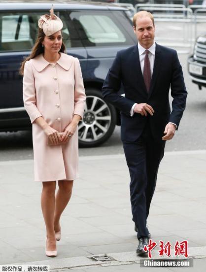 當(dāng)?shù)貢r(shí)間2015年3月9日，英國(guó)倫敦，威斯敏斯特大教堂，英國(guó)皇室參加英聯(lián)邦紀(jì)念儀式。