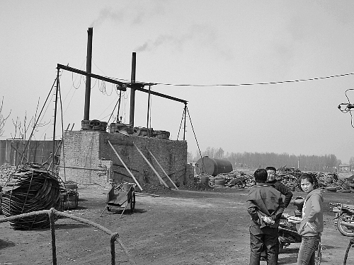 蔣村的小煉油廠。