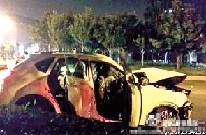鄭州一私家車追尾水泥罐車致1死4傷 肇事司機疑酒駕 鄭州一私家車追尾水泥罐車致1死4傷 肇事司機疑酒駕