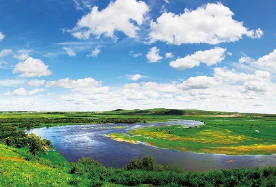 　　抻直后長度超過黃河10倍的莫日格勒河?！? complete=