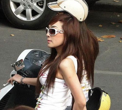 越南女孩的現(xiàn)代生活。