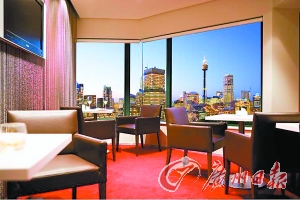 酒店客房一景。