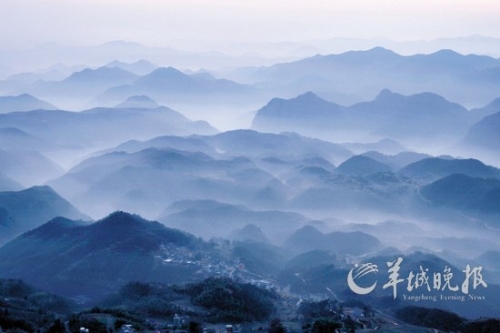 天臺山風光如畫。