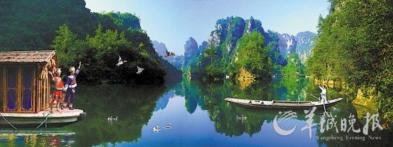 　　寶峰湖集山水于一體,融民俗風情于一身。