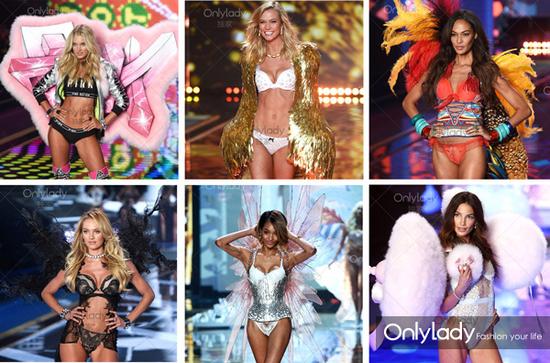 在2014年倫敦維密秀場中的服裝分為6個(gè)主題: