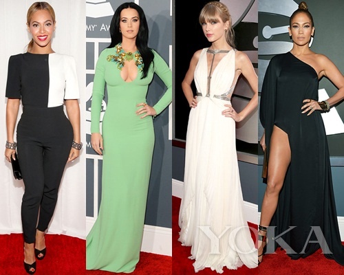 碧昂斯、凱蒂·佩里、泰勒·史薇芙特、珍妮弗·洛佩茲