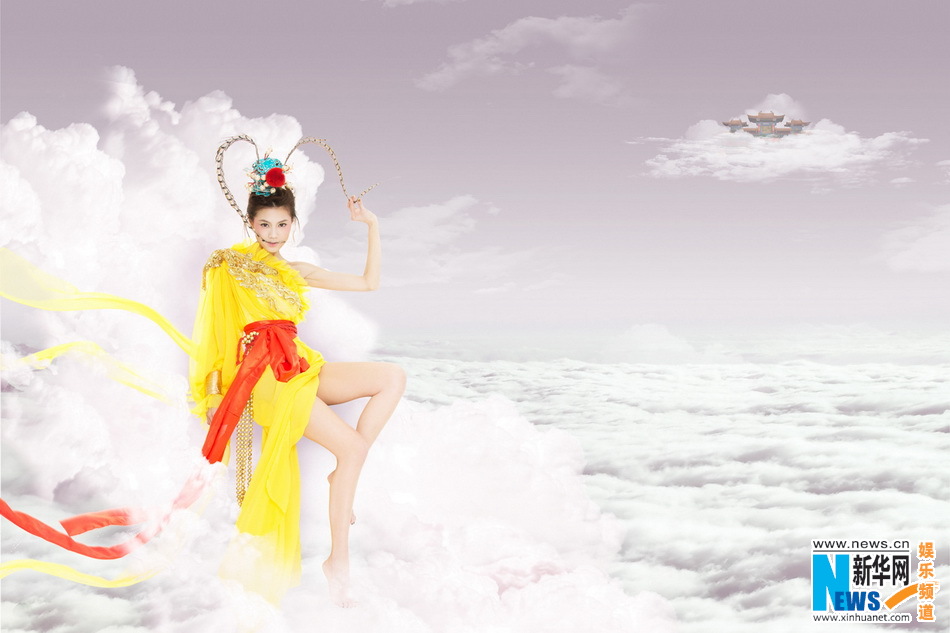 周秀娜美猴王造型曝光 金翎沖天杏目圓睜嬌俏可人 周秀娜美猴王造型曝光 金翎沖天杏目圓睜嬌俏可人