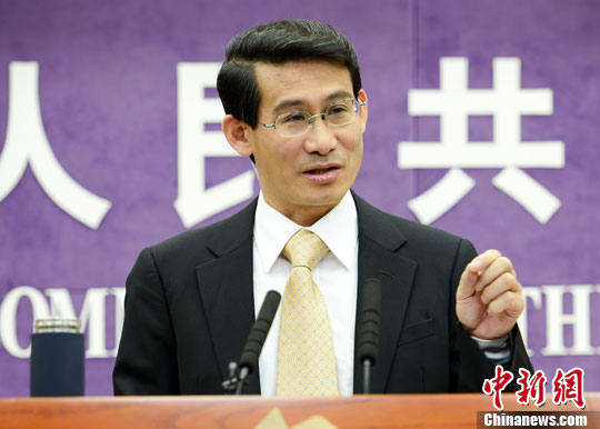 10月17日，中國商務部舉行例行發(fā)布會，介紹1-9月中國商務運行情況。圖為商務部新聞發(fā)言人沈丹陽。