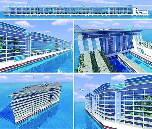 美國企業(yè)擬建漂浮城供5萬人在海上生活 美國企業(yè)擬建漂浮城供5萬人在海上生活