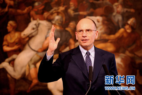  2月13日，意大利政府總理恩里科·萊塔宣布辭職。