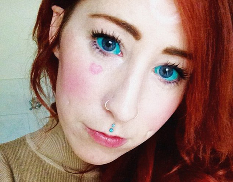 澳大利亞興起眼球紋身 眼白變彩色 澳大利亞興起眼球紋身 眼白變彩色