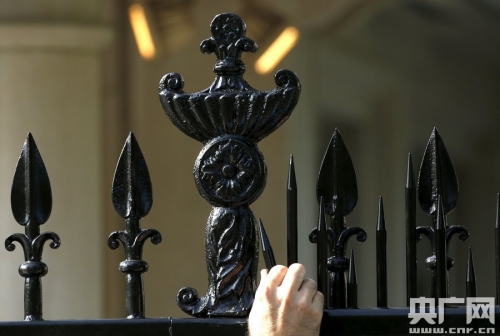 白宮護欄加裝帶刺鋼釘 白宮護欄加裝帶刺鋼釘