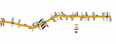 圖示:農(nóng)業(yè)路快速通道規(guī)劃 制圖扈森 圖示:農(nóng)業(yè)路快速通道規(guī)劃 制圖扈森