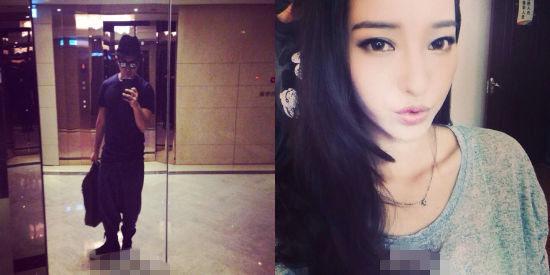 歐弟微博承認結(jié)婚曬老婆美照。