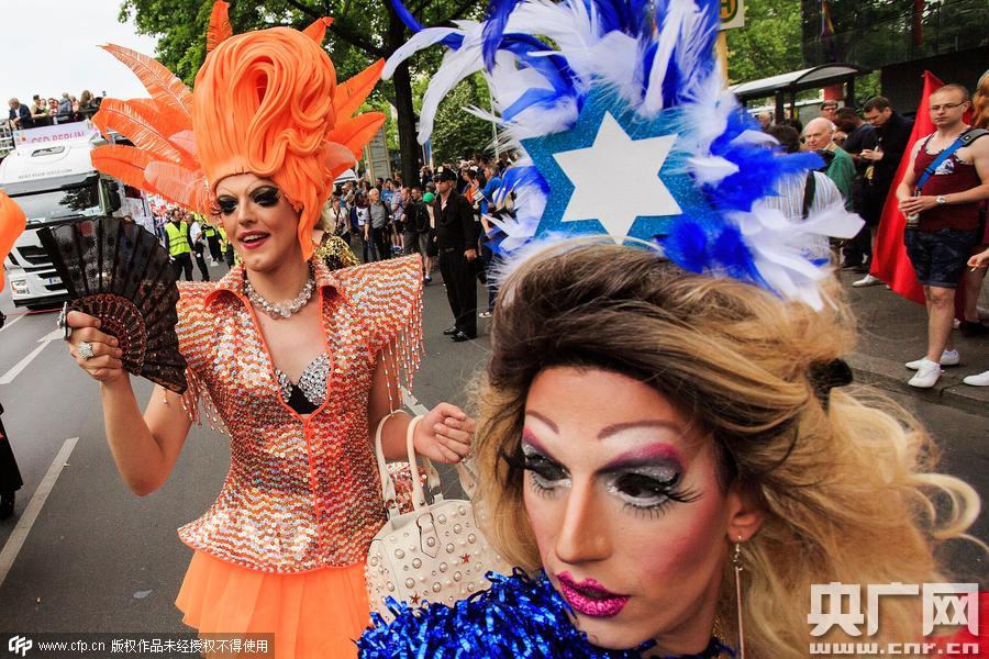 德國柏林，當(dāng)?shù)嘏e行同性戀驕傲大游行