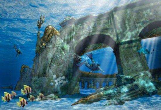 迪拜計劃建世界最大水下公園 類似迷失古城(圖) 迪拜計劃建世界最大水下公園 類似迷失古城(圖)