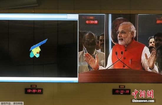 當(dāng)?shù)貢r(shí)間9月24日，經(jīng)過近300天的航行，印度“曼加里安”號(hào)火星探測器成為了抵達(dá)火星的首個(gè)亞洲國家的