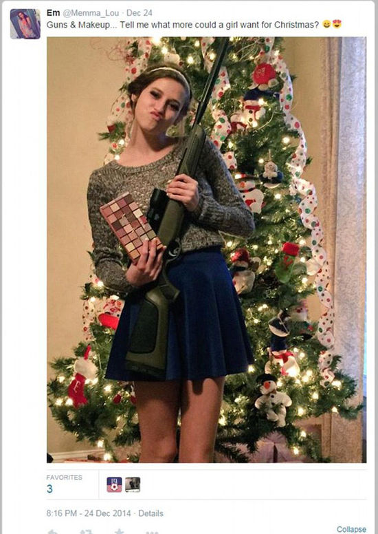 英媒盤點(diǎn)熱門圣誕禮物 送槍成新潮流(組圖) 英媒盤點(diǎn)熱門圣誕禮物 送槍成新潮流(組圖)