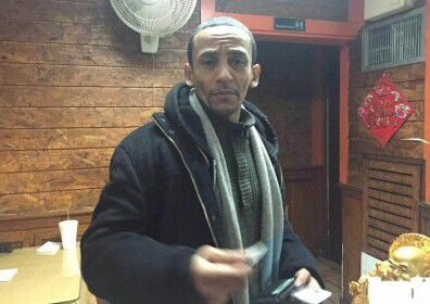 涉案的男性騙徒。（美國《世界日報》/受害商家提供）