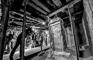 埃及首次向公眾開放的古埃及法老圖坦卡蒙乳母之墓內(nèi)景。