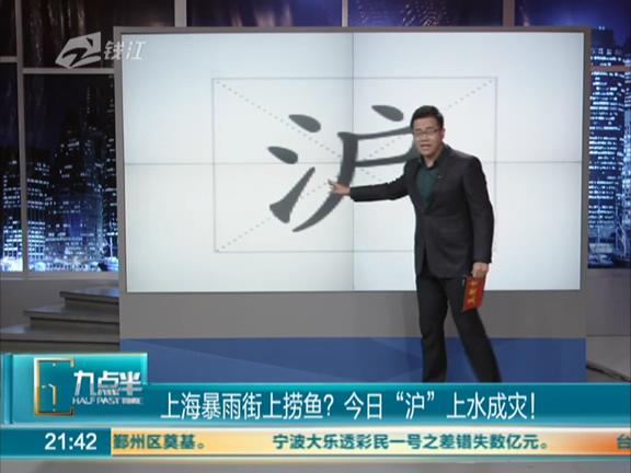 上海暴雨街上能撈魚？