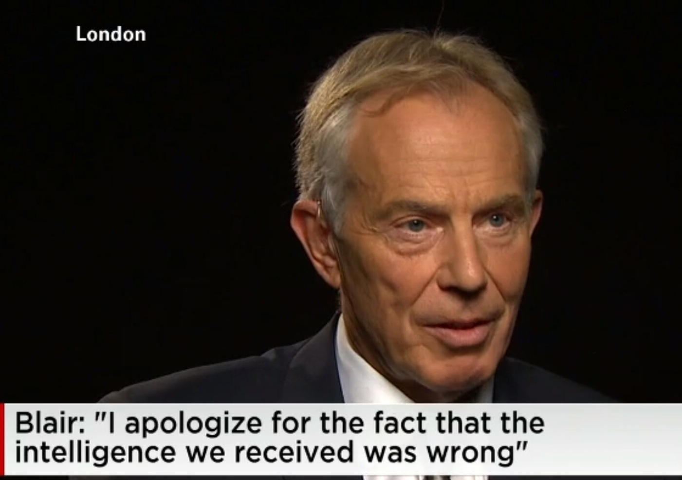 英國前首相布萊爾：為伊戰(zhàn)中的錯(cuò)誤道歉