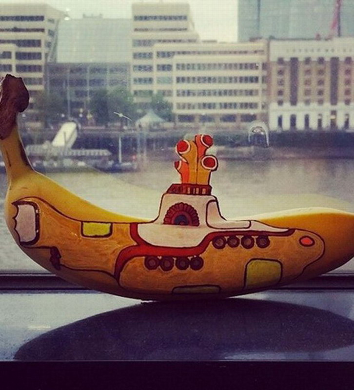 英國女廚師用香蕉作畫創(chuàng)意獨(dú)特 英國女廚師用香蕉作畫創(chuàng)意獨(dú)特